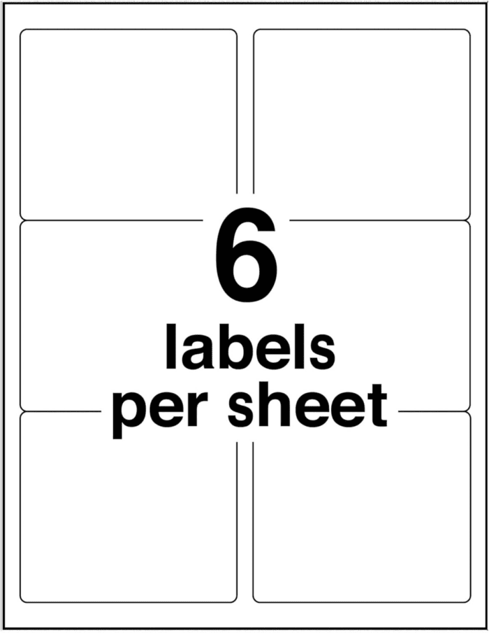 Printable Shipping Labels with Sure Feed, 3-1/3" X 4", White, 600 Blank Mailing Labels for Laser Printers (5164) - Image 10