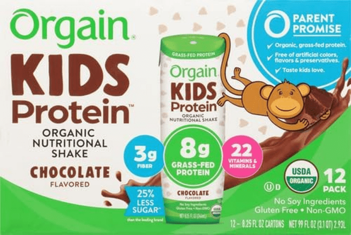 Organic Kids Nutritional Protein Shake, Chocolate, Healthy Kids Snacks, 8G Dairy Protein, 3G Fiber, 22 Vitamins & Minerals, No Soy Ingredients, Gluten Free, Non-Gmo, 8.25 Fl Oz (Pack of 12) - Image 13