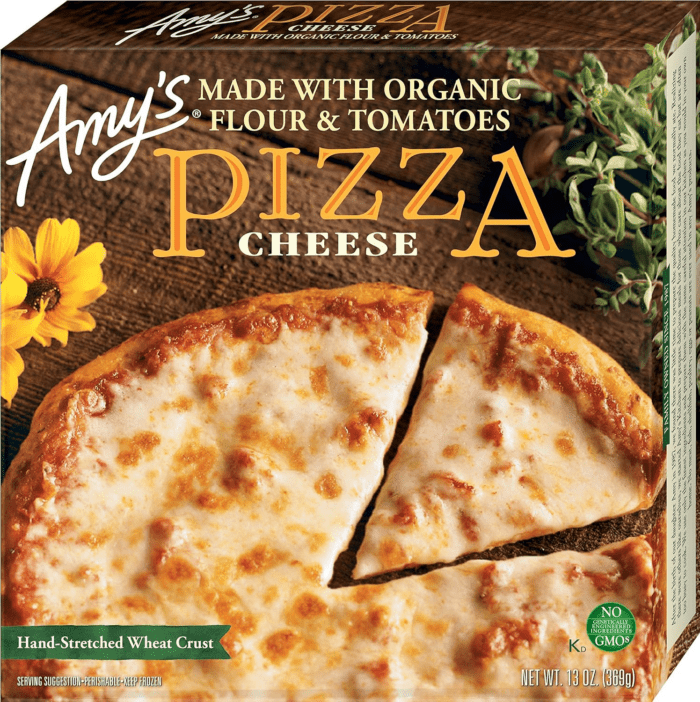 Frozen Pizza, Cheese Pizza, Made with Organic Flour and Tomatoes, Frozen Meals, 13.0 Oz