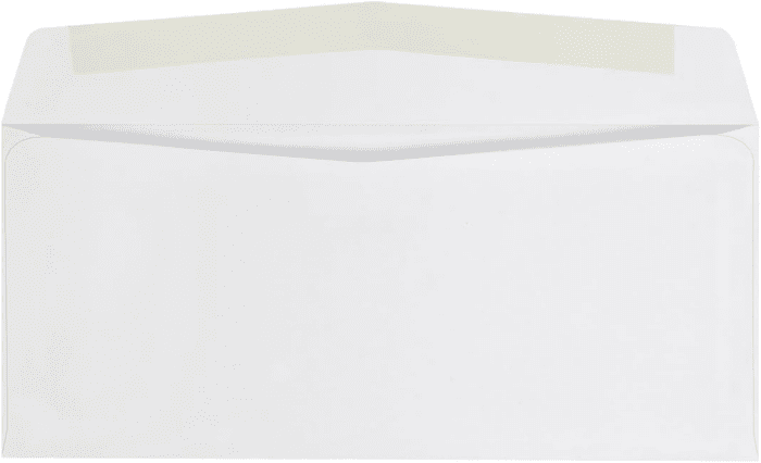 #10 Envelopes, Letter Size White Mailing Envelopes, 4-1/8X9-1/2 Inch, No Window Business Envelopes, Gummed Closure, 500/Box (QUA90020) - Image 3