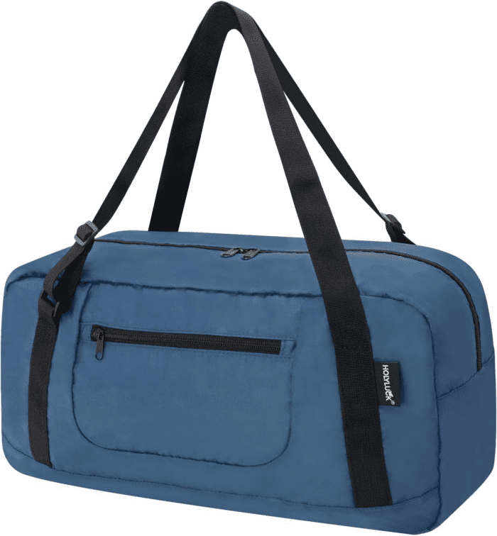 Foldable Travel Duffel Bag for Women & Men Luggage Great for Gym - Airforce Blue