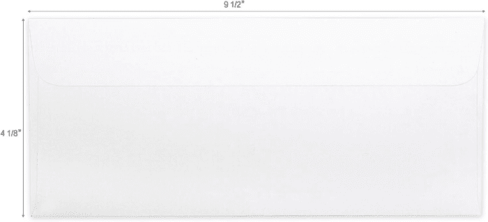 #10 Security Self-Seal Envelopes, No.10 Windowless Bussiness Envelopes, Security Tinted with Printer Friendly Design - Size 4-1/8 X 9-1/2 Inch - White - 24 LB - 500 Pack - Image 2