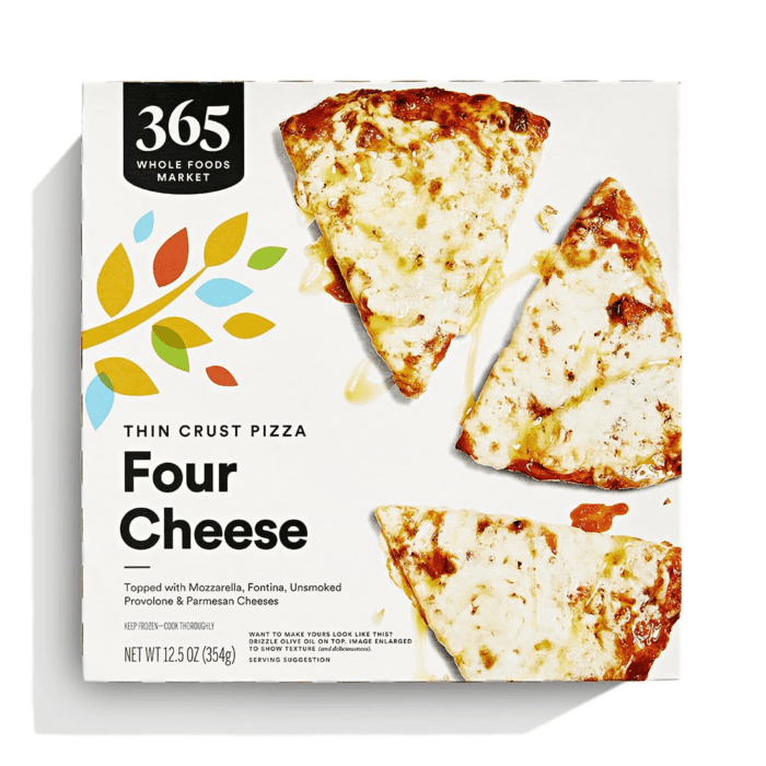 , Pizza Thin Crust Four Cheese, 12.5 Ounce