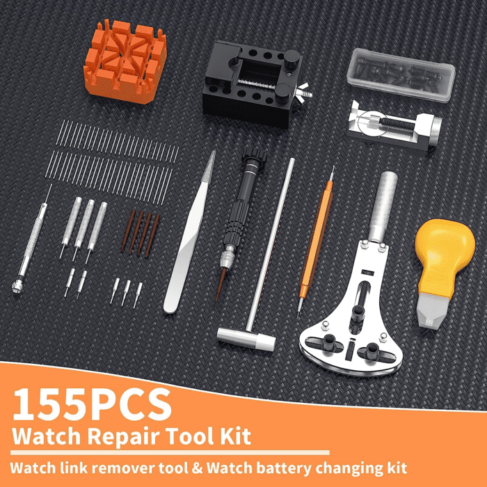 Watch Link Removal Kit,  Watch Repair Kit, Watch Case Opener Spring Bar Tools, Watch Battery Replacement Tool Kit, Watch Band Link Pin Tool Set with Carrying Case and Instruction Manual - Image 8