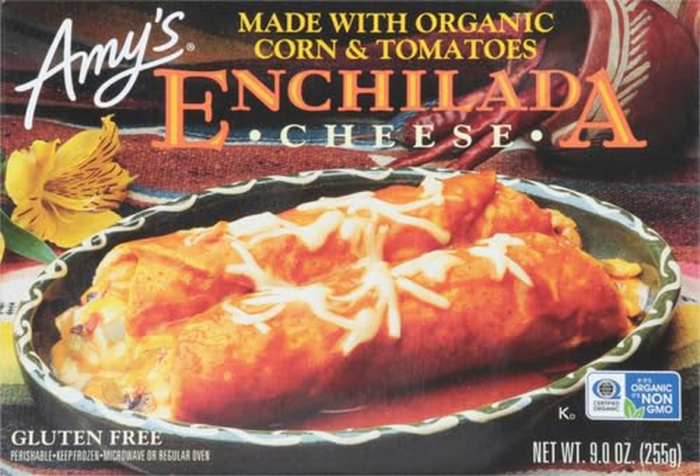 Frozen Meals, Cheese Enchilada, Made with Organic Corn and Tomatoes, Gluten Free Microwave Meals, 9 Oz - Image 2