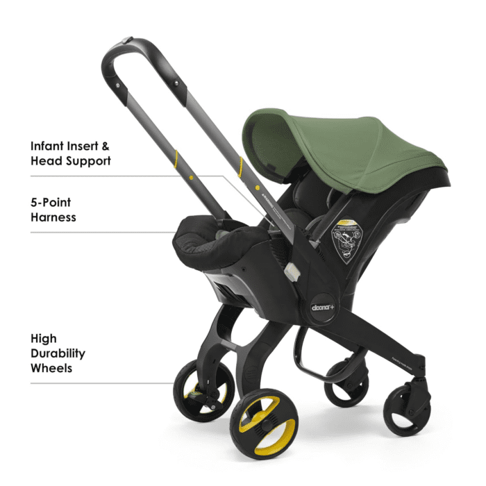 Car Seat & Stroller, Desert Green - All-In-One Travel System - Image 3