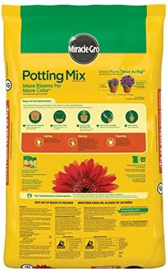 Potting Mix, for Container Plants, Flowers, Vegetables, Shrubs, Annuals, Perennials, Feeds up to 6 Months, 16 Qt. - Image 2