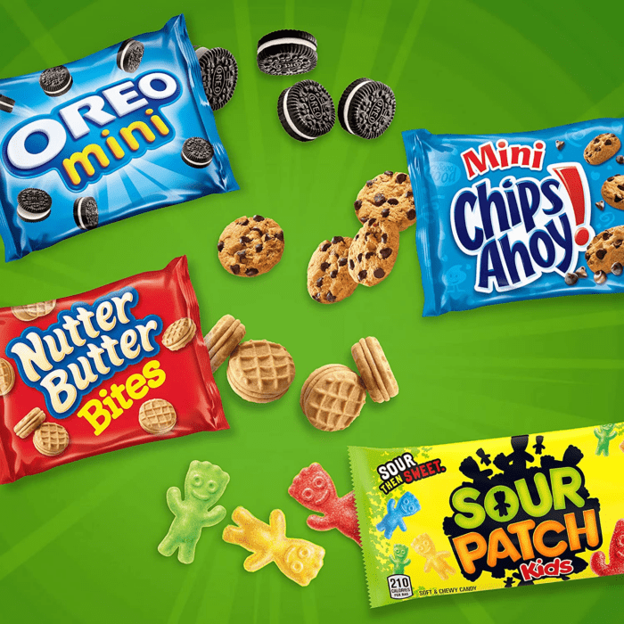 Mini Cookies, CHIPS AHOY! Mini Cookies, SOUR PATCH KIDS Candy & Nutter Butter Bites Cookies & Candy Variety Pack, 32 Snack Packs - Image 12