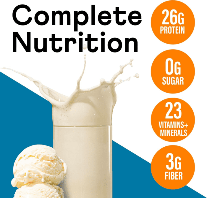 Protein Shake, High Protein Complete Nutrition Drink, Vanilla, 12 Fl Oz (12 Pack) - Image 2