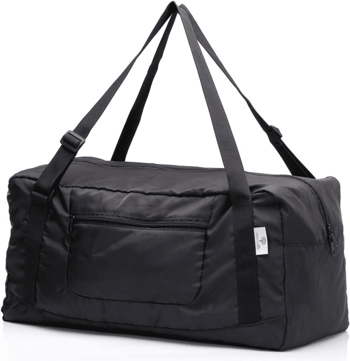 Foldable Travel Duffel Bag for Women & Men Luggage Great for Gym (Black) One_Size