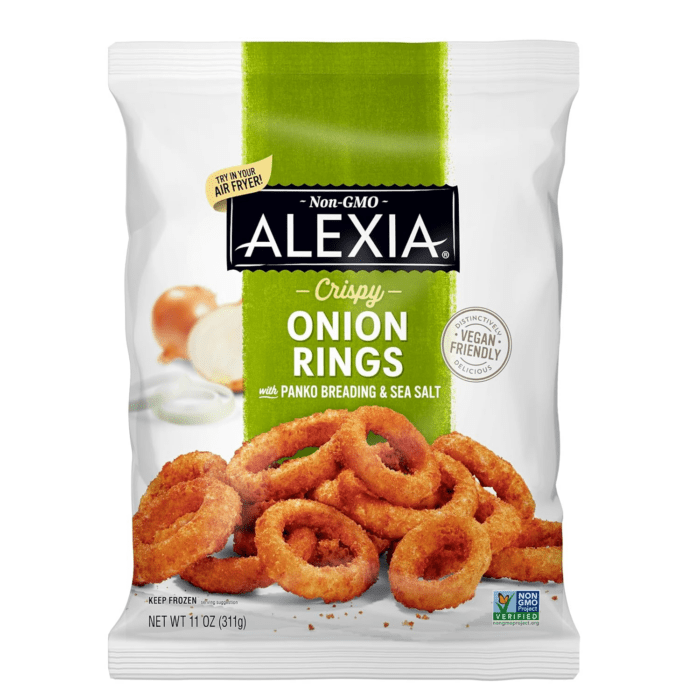 Crispy Onion Rings with Panko Breading and Sea Salt, Non-Gmo Ingredients, 11 Oz (Frozen)