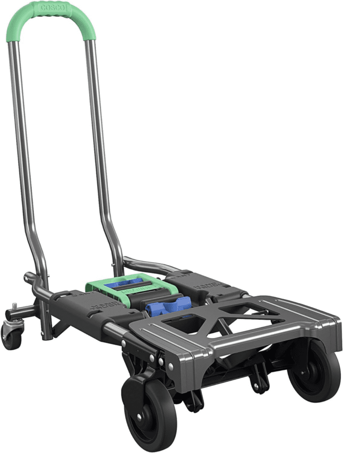 Shifter Multi-Position Folding Hand Truck and Cart, 300 Lb. Weight Capacity, Green, 12222PBG1E - Image 2