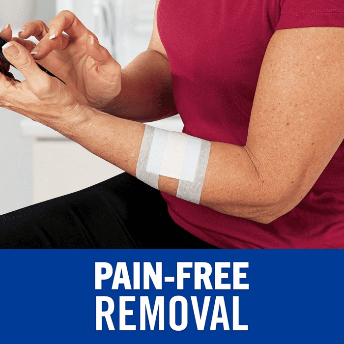 Strong Hold Pain-Free Removal Tape, Silicone Adhesive, Secures Dressing and Lifts Away Cleanly - 1 in X 4 Yds, 1 Roll of Tape - Image 3