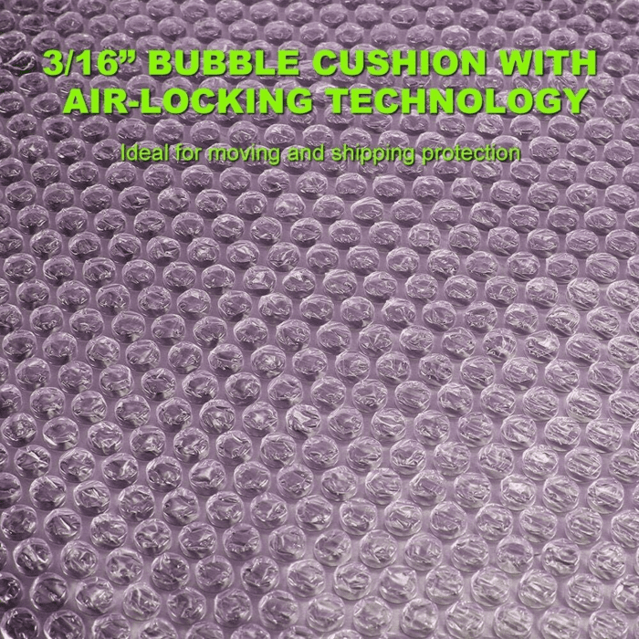 2-Pack Bubble Cushioning Wrap Rolls, 3/16" Air Bubble, 12 Inch X 72 Feet Total, Perforated Every 12", 20 Fragile Stickers Included - Image 3