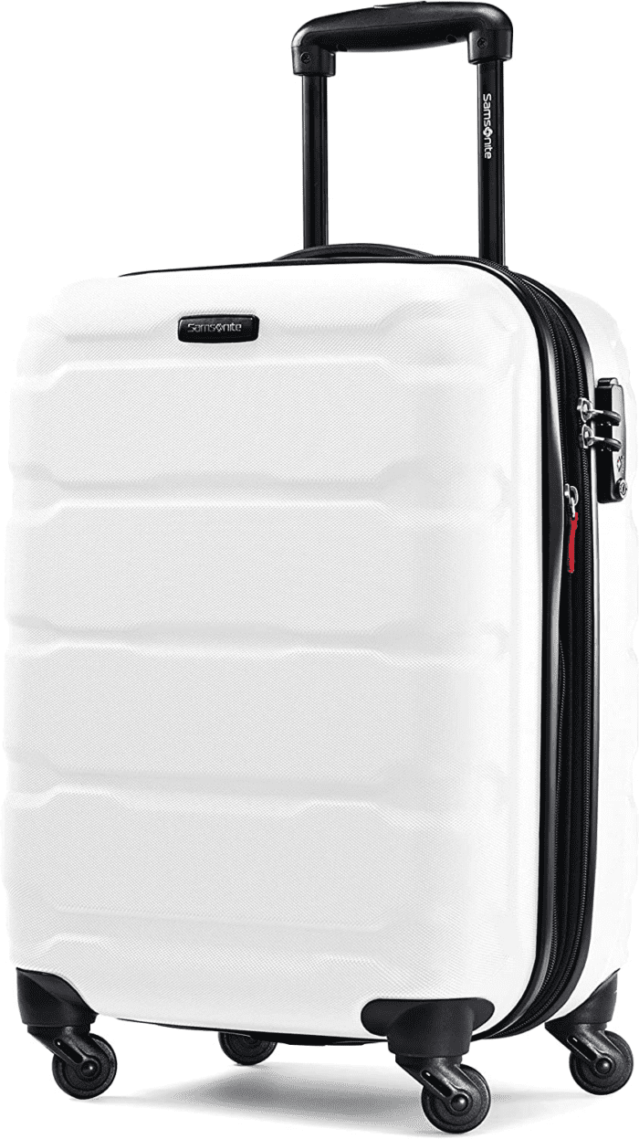 Omni PC Hardside Expandable Luggage with Spinner Wheels, Carry-On 20-Inch, White