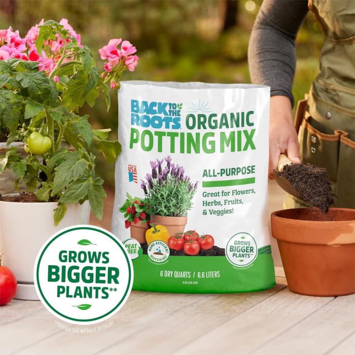 100% Organic Potting Mix (Value 12 Quart) | Premium Blend | Made in the USA - Image 5