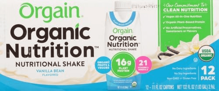 Organic Nutritional Vegan Protein Shake, Vanilla Bean - 16G Plant Based Protein, Meal Replacement, 21 Vitamins & Minerals, Fruits & Vegetables, Gluten Free, Non-Gmo, 11 Fl Oz (Pack of 12) - Image 12