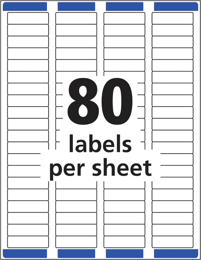 Printable Return Address Labels with Sure Feed, 0.5" X 1.75", White, 8,000 Blank Mailing Labels (05167) - Image 4