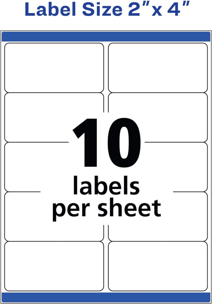 Printable Shipping Labels with Sure Feed, 2" X 4" Customizable Stickers, White, 1,000 Blank Mailing Labels, Great for Mailing, Shipping, and More (8463) - Image 6