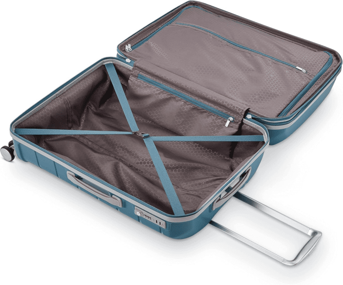 Freeform Hardside Expandable with Double Spinner Wheels, Dark Teal, 2-Piece Set (21/28) - Image 4