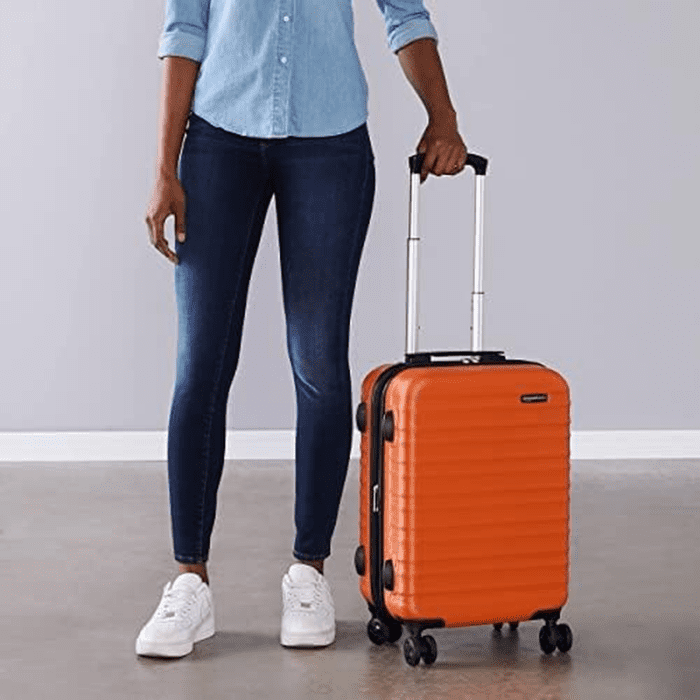 21-Inch Hardside Carry-On Luggage, Hardshell Suitcase with Wheels, Expandable for up to 25% More Space, with Scratch-Resistant Surface, Four Multi-Directional Wheels, Orange - Image 6