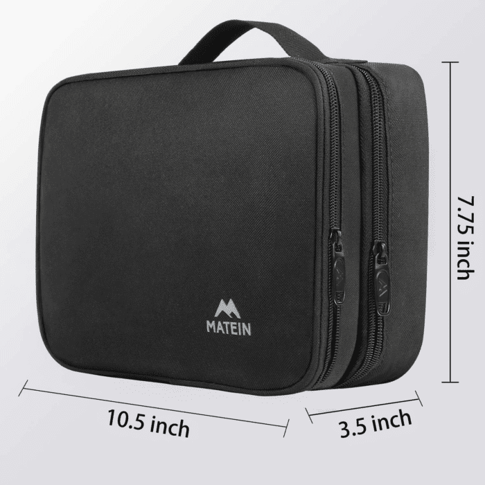 Electronics Organizer Travel Case, Water Resistant Cable Organizer Bag for Travel Essentials, Tech Gifts for Men, Storage Bag as Accessories for Phone, Cord, Tablet, Black - Image 8