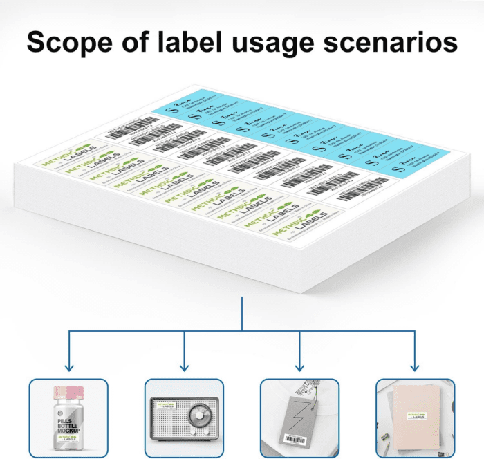 Address Labels 1" X 2-5/8" 900 Labels Sticker Paper for Laser/Ink Jet Printer Mailing Labels 8.5"×11" White 30 per Sheet - Image 4