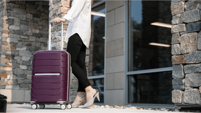 Freeform Hardside Expandable with Double Spinner Wheels, Carry-On 21-Inch, Amethyst Purple - Image 2