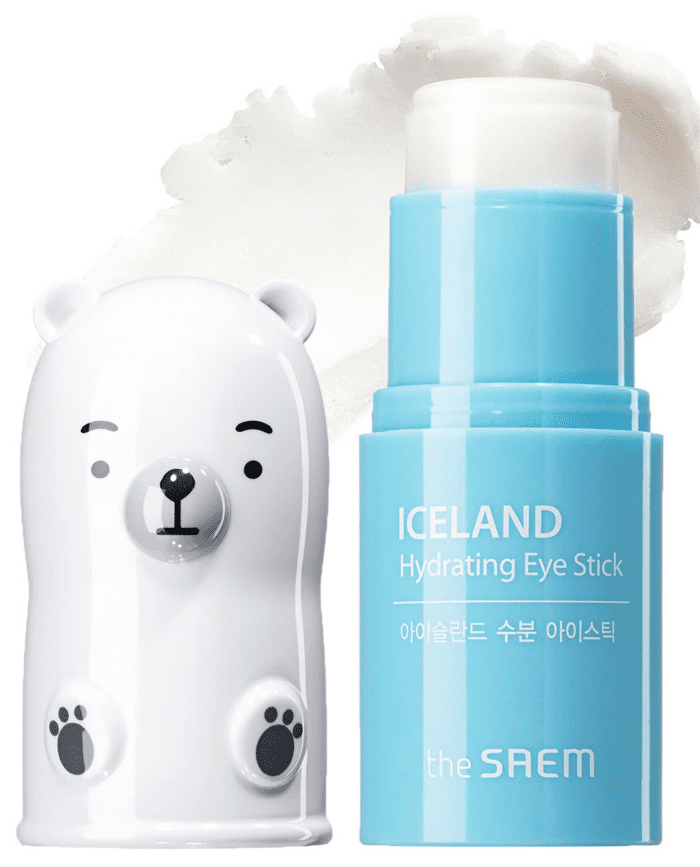 The SAEM Iceland Hydrating Eye Stick 0.24Oz - Cooling Eye Balm for Dark Circles and Puffiness – under Eye Treatment - Reduce Wrinkles and Moisturizing - Minimize Dark & Puffy Eyes - Aqua Scent