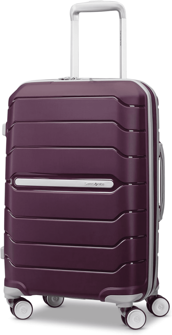 Freeform Hardside Expandable with Double Spinner Wheels, Carry-On 21-Inch, Amethyst Purple