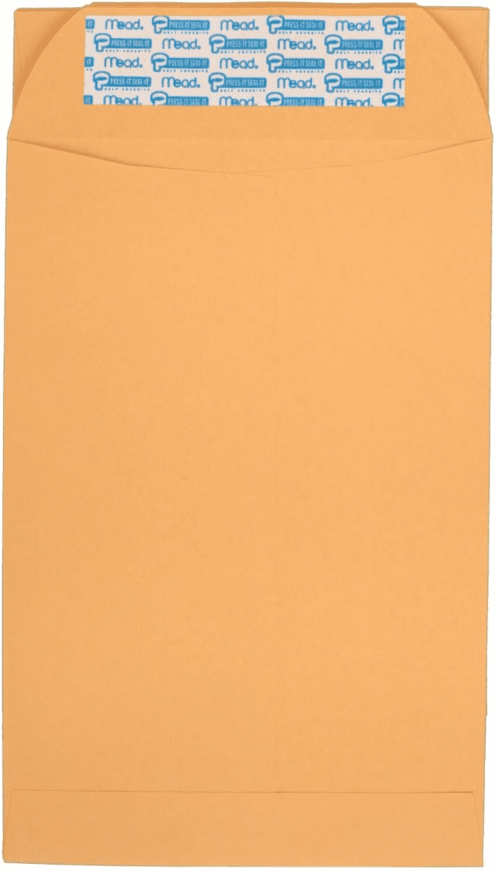 Letter Size Mailing Envelopes, Press-It Seal-It Self Adhesive Closure, All-Purpose 24-Lb Paper, 6" X 9", Brown Kraft Material, 30/Pack (76084) - Image 2