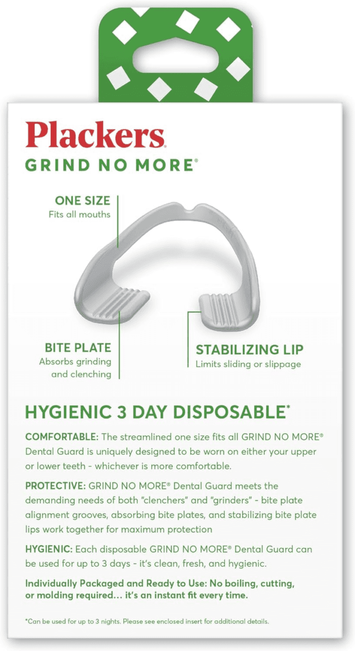 Grind No More Night Guard, Nighttime Protection for Teeth, Sleep Well, BPA Free, Ready to Wear, Disposable, One Size Fits All, 10 Count - Image 3