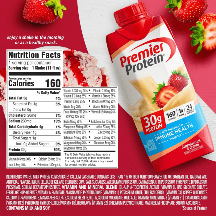 Protein Shake, Strawberries & Cream, 30G Protein, 1G Sugar, 11 Fl Oz Pack of 12 - Image 6