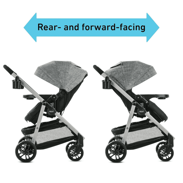 Redmond Modes Pramette Stroller, 3-In-1 Convertible: Car Seat Carrier, Infant Pramette to Toddler Stroller with Reversible Seat and One-Hand Fold - Image 3