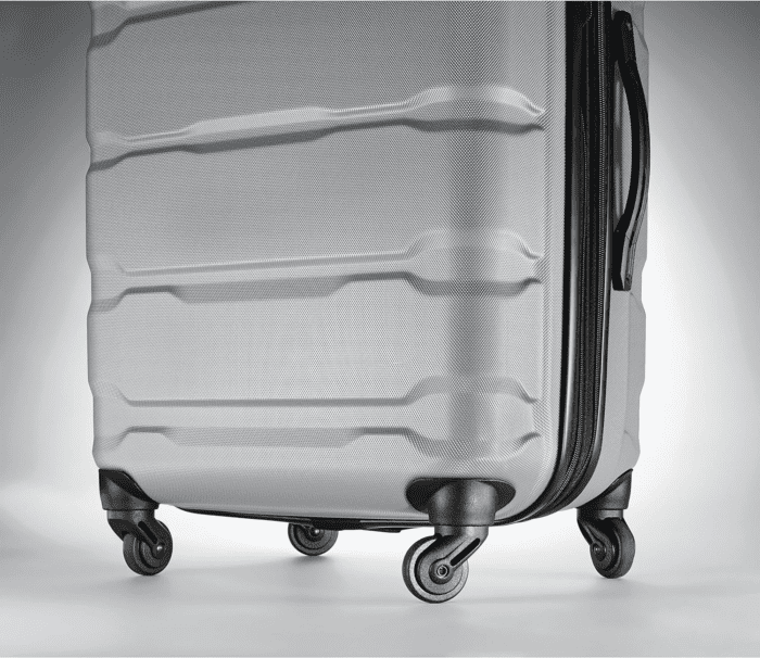 Omni PC Hardside Expandable Luggage with Spinner Wheels, Carry-On 20-Inch, Silver - Image 3