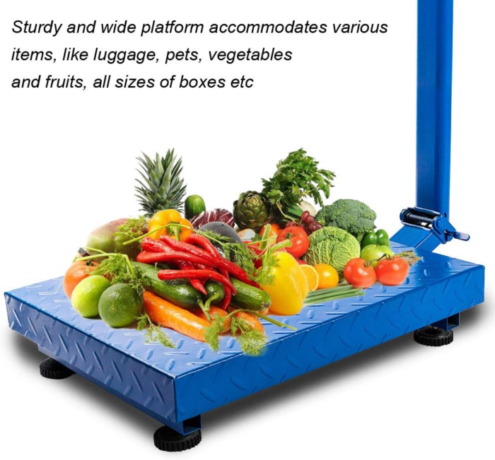 661Lbs Weight Electronic Platform Scale,Digital Floor Heavy Duty Folding Scales,Stainless Steel High-Definition LCD Display,Perfect for Luggage Shipping Mailing Package Price - Image 2