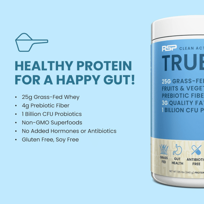 Truefit Gut Healthy Protein Powder, Grass-Fed Whey Meal Replacement Shake with Prebiotics, Probiotics, & Organic Superfoods, Keto Friendly, Gluten Free - Image 2