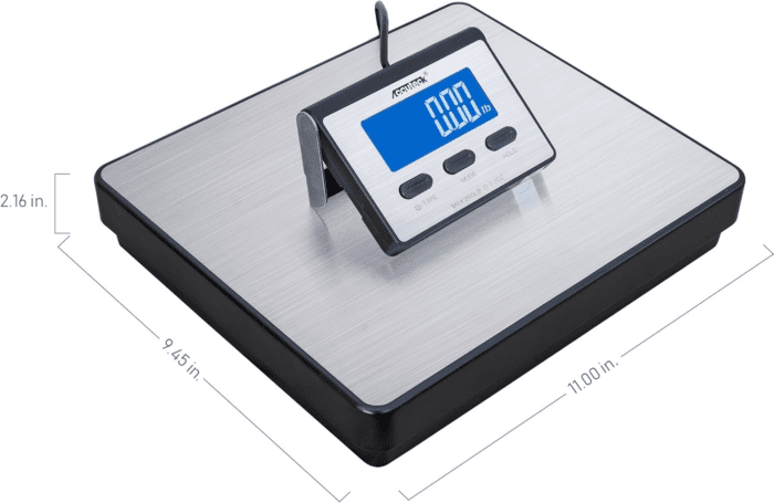 A-BC200 200LB X 0.2 OZ Digital Heavy Duty Shipping Postal Scale, Stainless Steel - Image 3