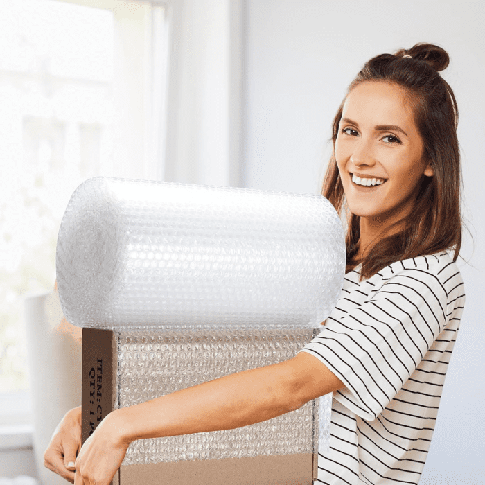 Bubble Cushioning Wrap Roll,  12 Inch X 72 Feet Total [2 Rolls of 36 Feet] Bubble Roll Perforated 12 Inch Included 20 Fragile Sticker Label - Image 7