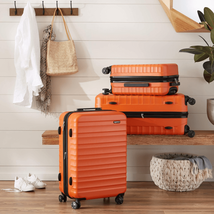 21-Inch Hardside Carry-On Luggage, Hardshell Suitcase with Wheels, Expandable for up to 25% More Space, with Scratch-Resistant Surface, Four Multi-Directional Wheels, Orange - Image 7