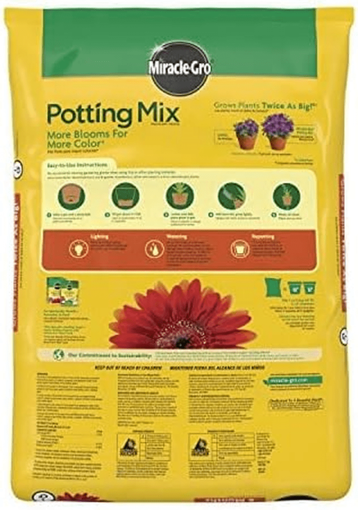 Potting Mix, for Container Plants, Flowers, Vegetables, Shrubs, Annuals, Perennials, Feeds for up to 6 Months, 1 Cu. Ft. - Image 2