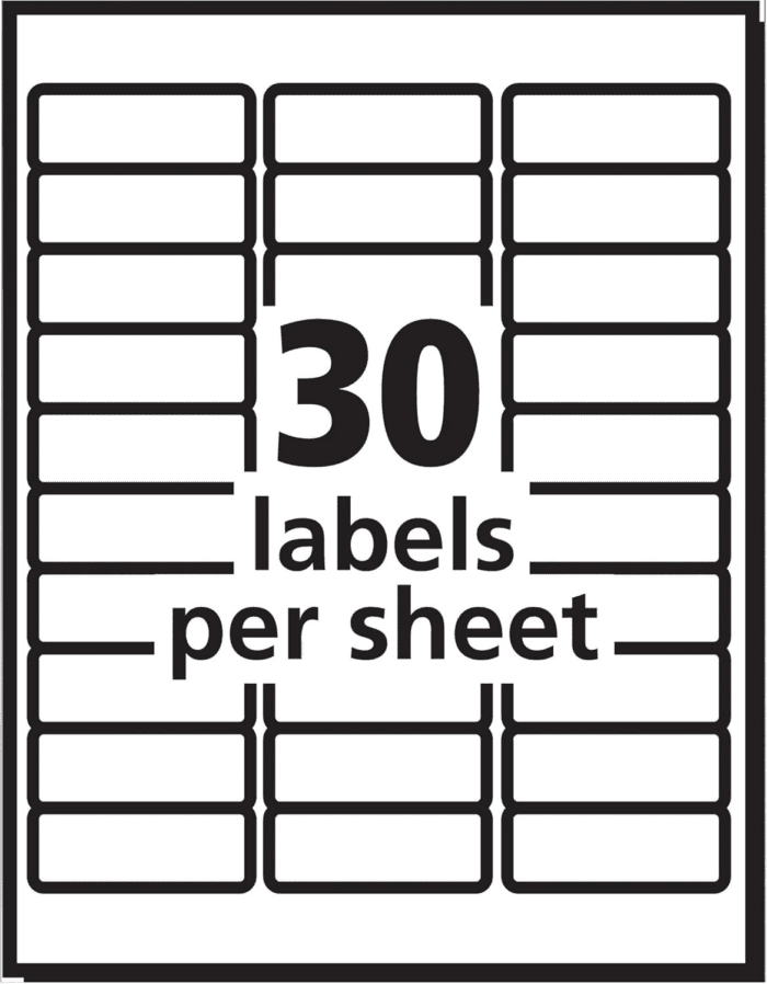 Easy Peel Printable Address Labels with Sure Feed, 1" X 2-5/8", White, 7,500 Blank Mailing Labels (05960) - Image 8