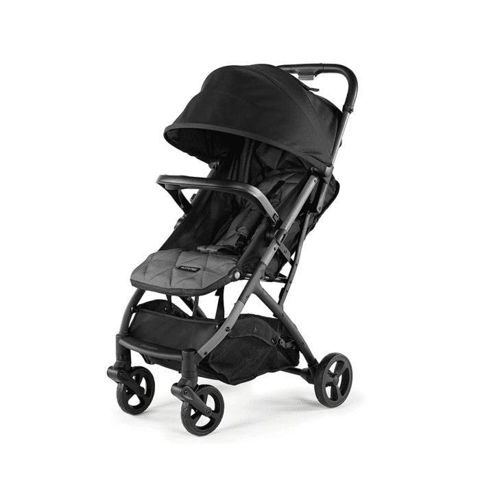 3Dpac CS Compact Stroller, Black – Car Seat Adaptable Baby Lightweight Stroller with Convenient One-Hand Fold, Reclining Seat and Extra-Large Canopy