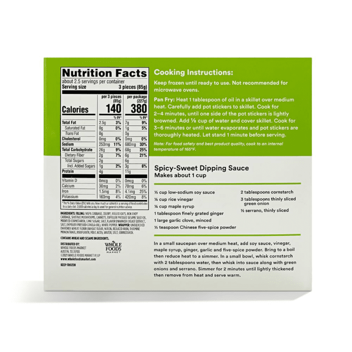 , Vegetable Potstickers, 8 Count, (Frozen) - Image 2