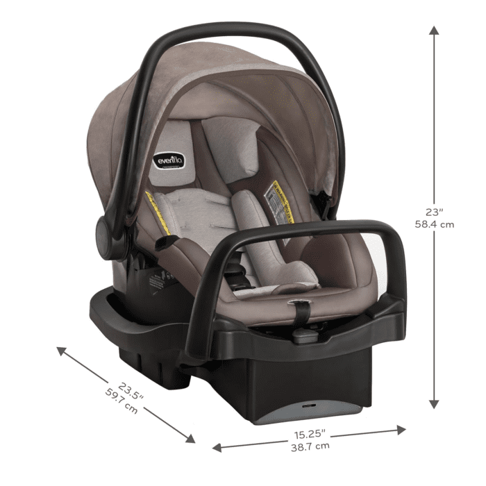 Pivot Modular Travel System with Litemax Infant Car Seat with Anti-Rebound Bar (Desert Tan) - Image 2