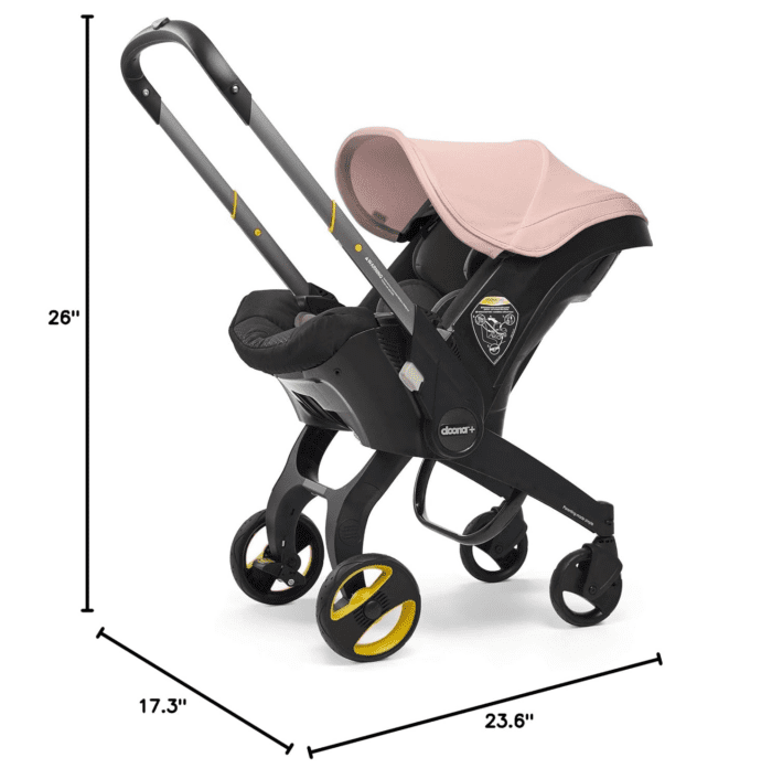 Infant Car Seat & Latch Base - Car Seat to Stroller - Blush Pink - US Version - Image 3