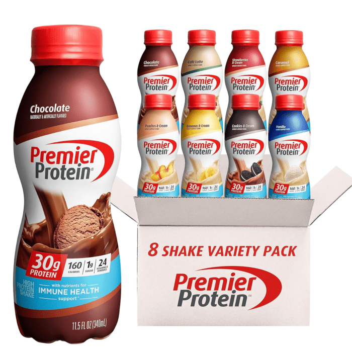 , Protein Shake, 8 Flavor Variety Pack, 30G Protein, 1G Sugar, 24 Vitamins & Minerals, Nutrients to Support Immune Health 11.5 Fl Oz (8 Pack)