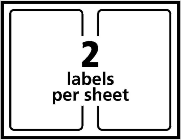 Half Sheet Printable Shipping Labels, 5.5" X 8.5", White, 200 Blank Mailing Labels (5126) - Image 10