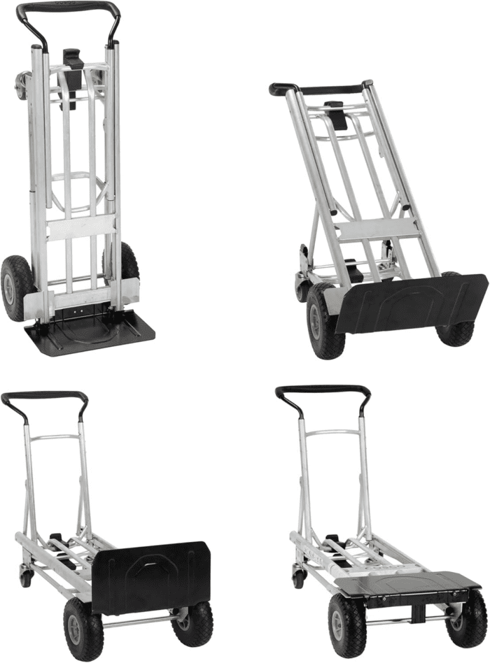 4-In-1 Folding Series Hand Truck with Flat-Free Wheels - Image 3