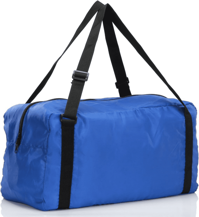 Foldable Travel Duffel Bag for Women & Men Luggage Great for Gym (Blue) - Image 3